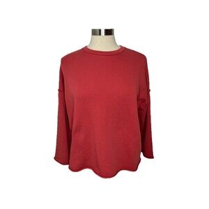 Eileen Fisher Women Organic Cotton Crew Neck Sweatshirt Long Sleeve MP Casual